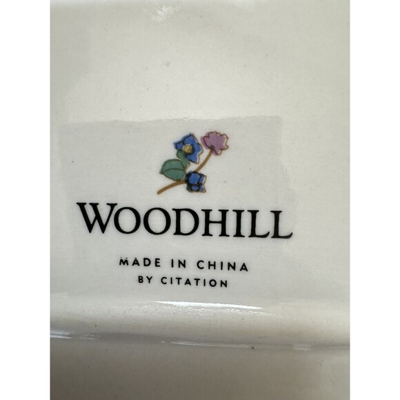 VTG 15" Oval Serving Platter By Wood hill  Chipped On The‎ Edge - Picture 3 of 4